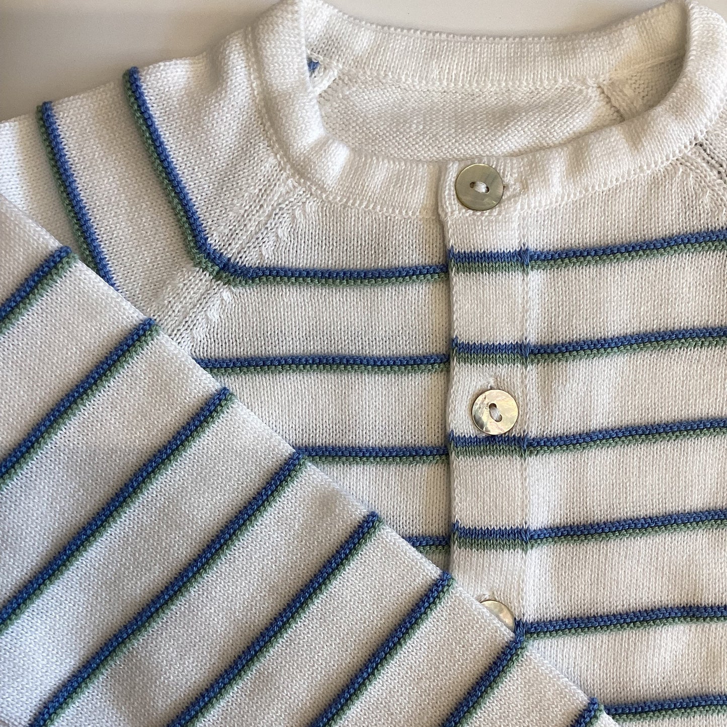 Cardigan a Righe in Maglia per Bambini