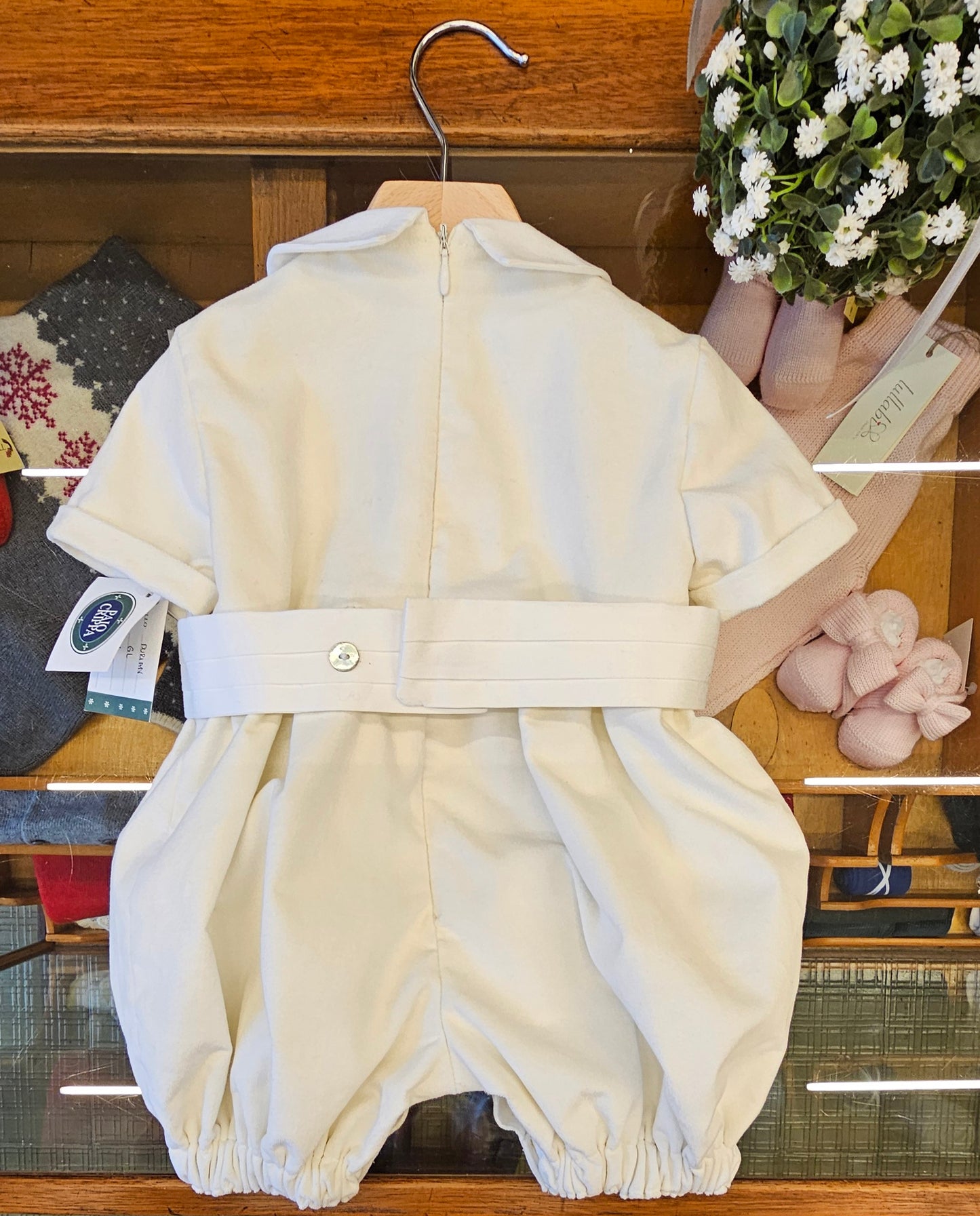 DORINA – Paglietto da Cerimonia in Cotone Avorio ✅