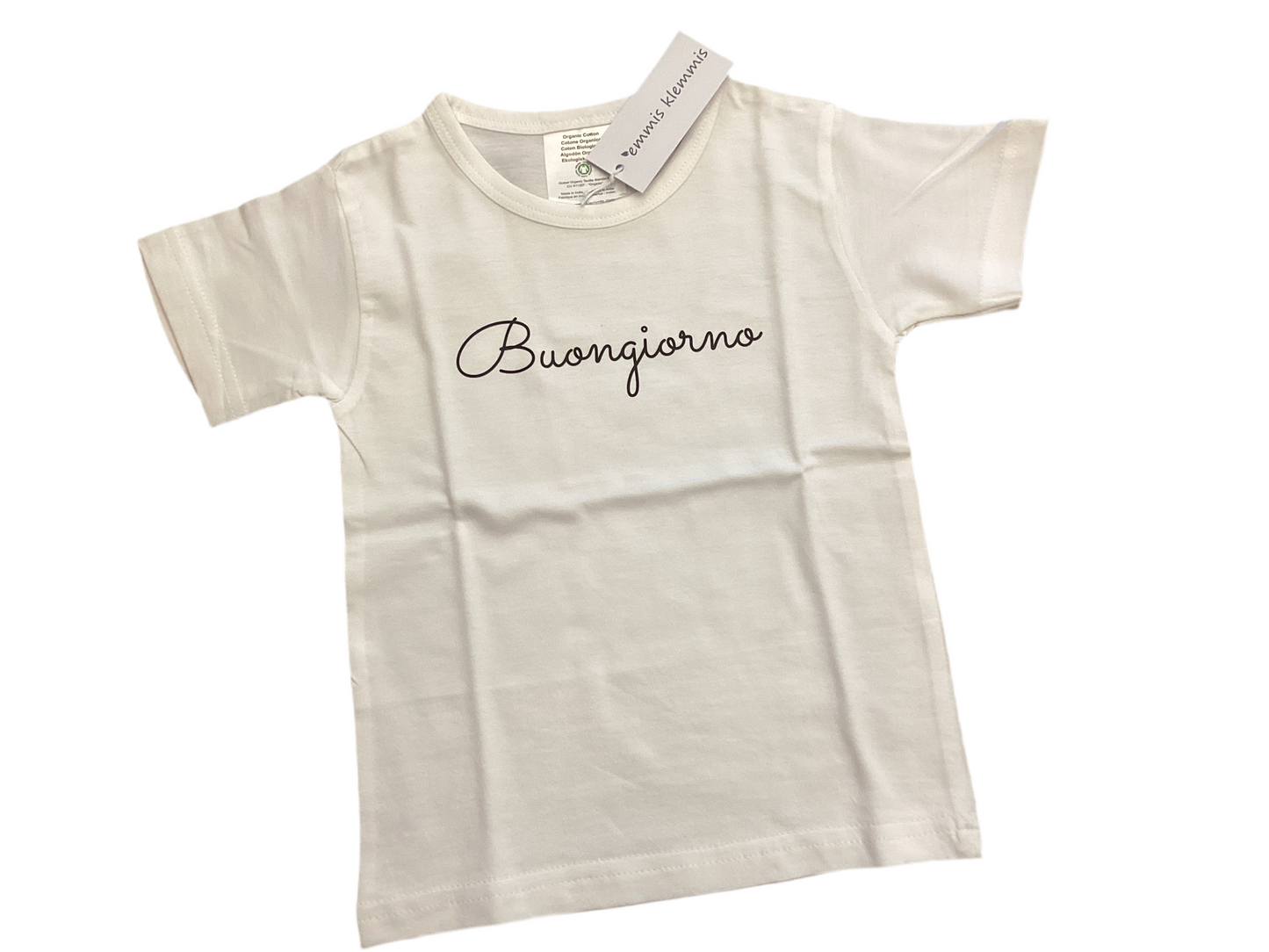 T-shirt bianca Buongiorno Emmis klemmis