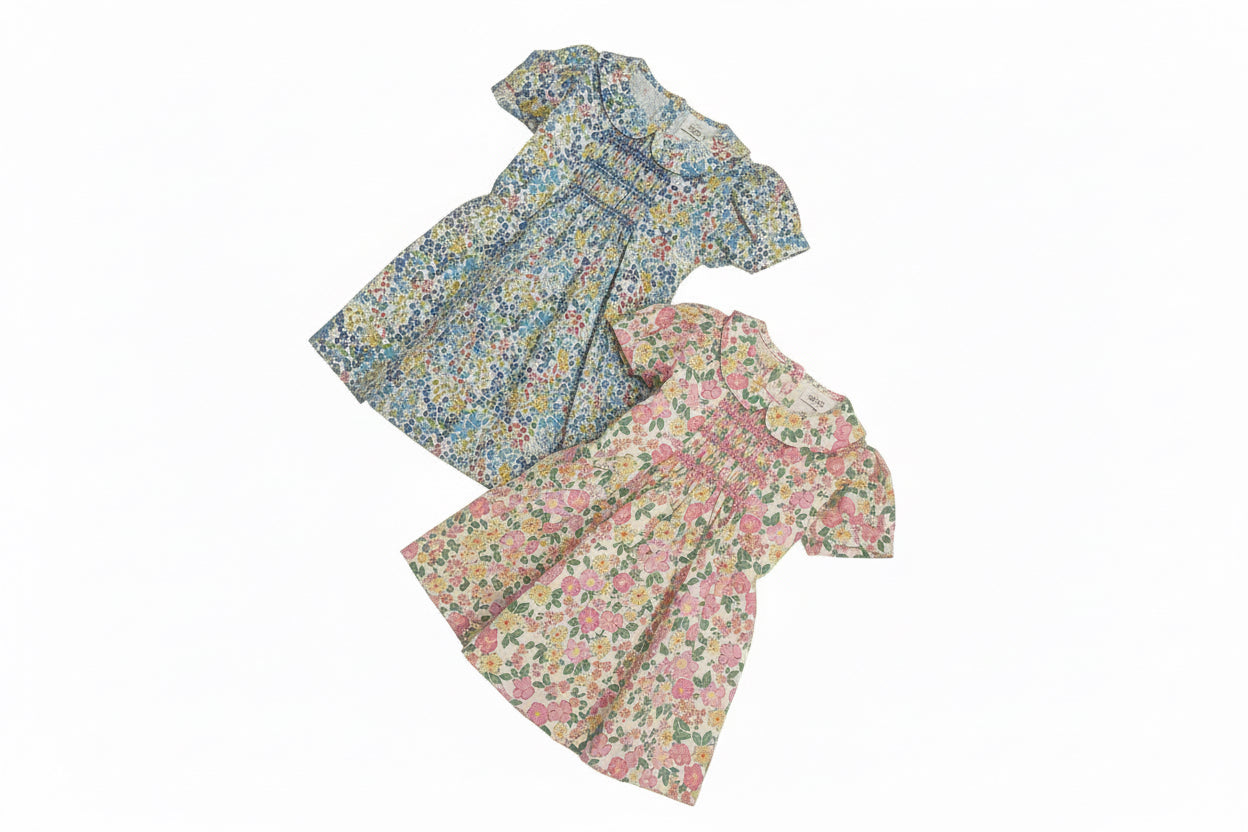 🌸SS26 Abito smock liberty M.Ferrari AT929✅