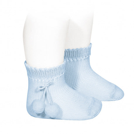 AW 2504/4 Condor calza corta con pon pon laterale
