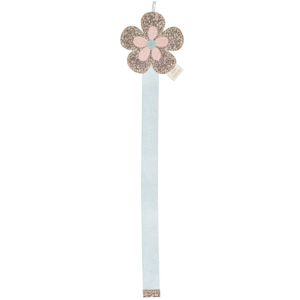 Porta fermagli da parete - Fiore retrò (mandorla)