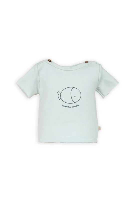 T-shirt M.C con stampa 824 bamboom