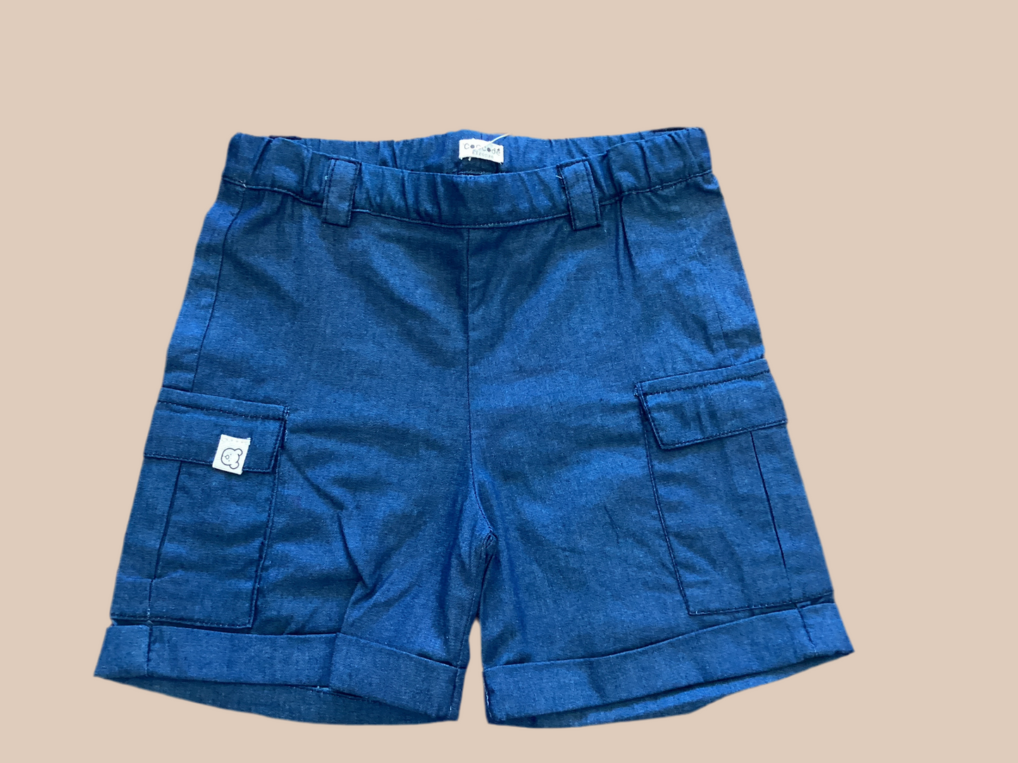 Shorts cargo denim
