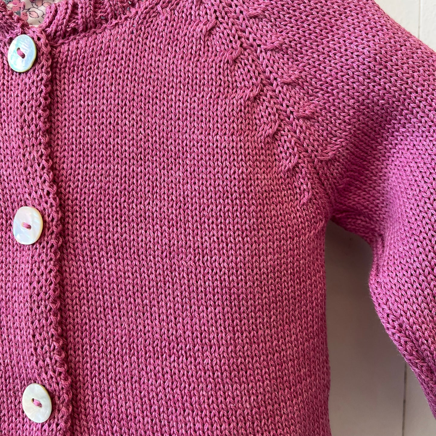 Cardigan in filo