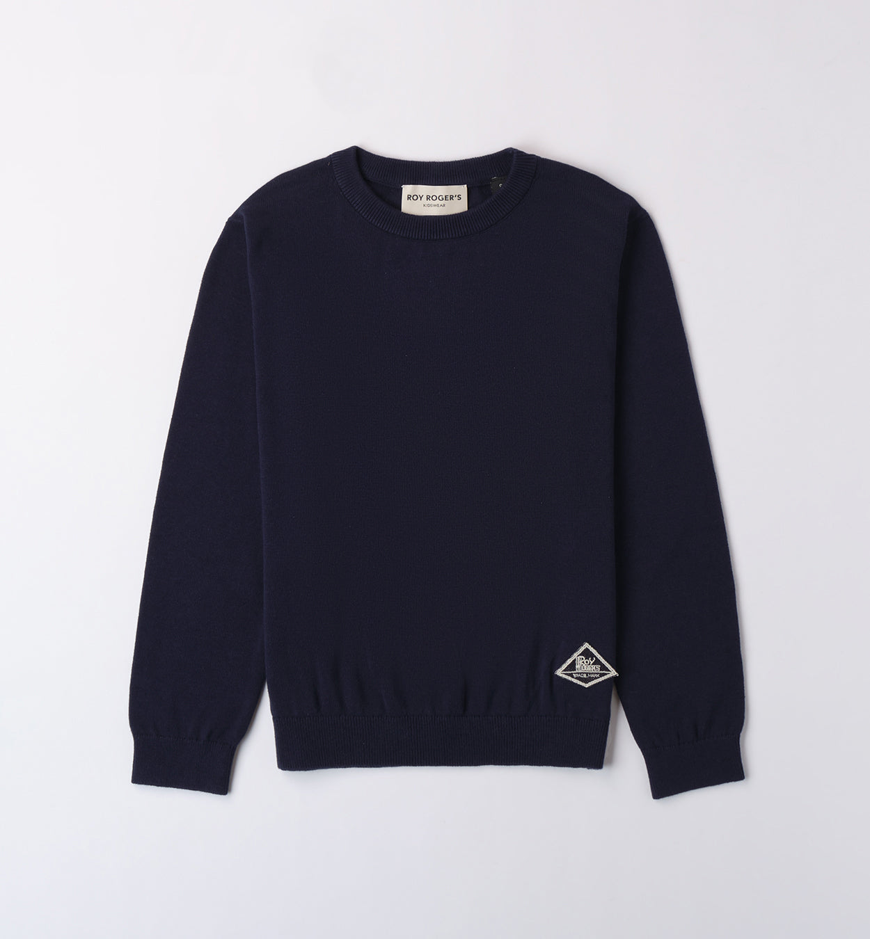 Maglia girocollo blu