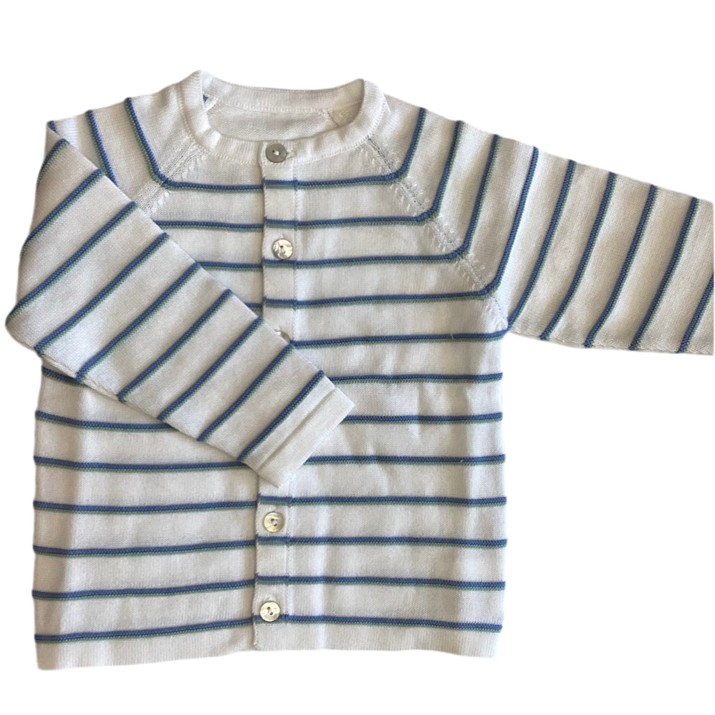 Cardigan a Righe in Maglia per Bambini