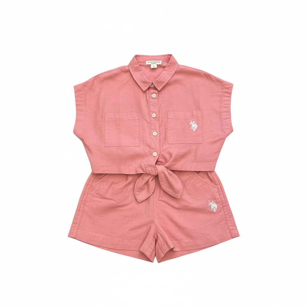 🐎SS26 Set camicia + pantaloncini US43632005-3 U.S. Polo Assn.