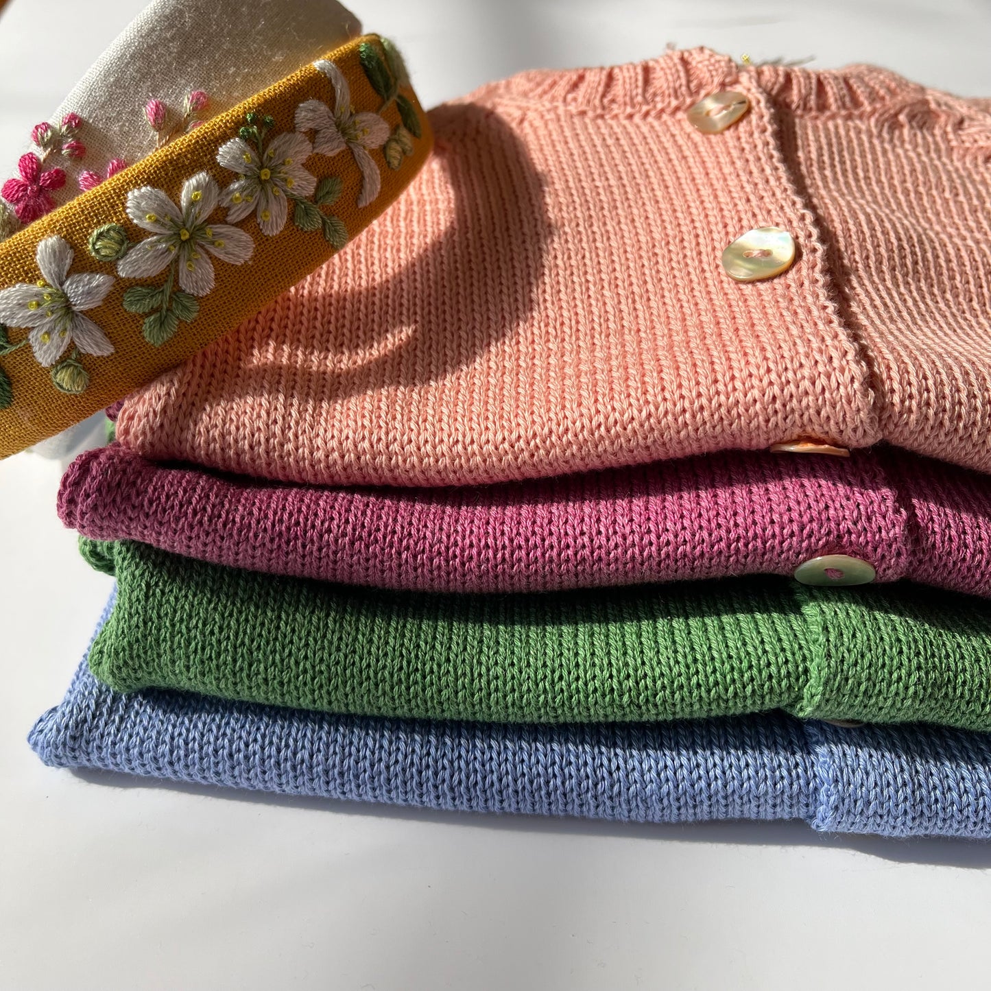 Cardigan in filo