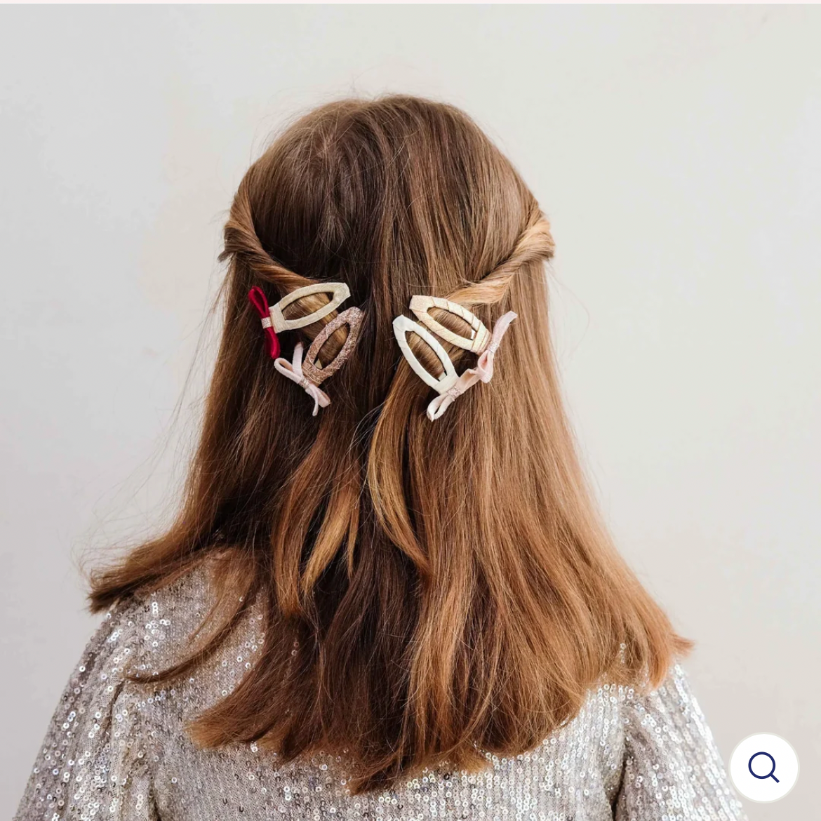🎀AI26/27 Fiocco vellutato hair clips M.L