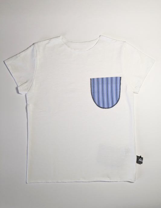 T-shirt con taschino - Righe