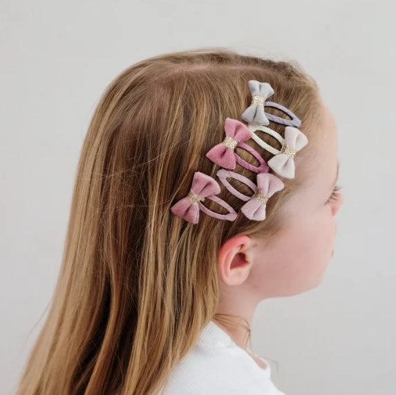 Tinkerbell velvet bow mini clic clacs