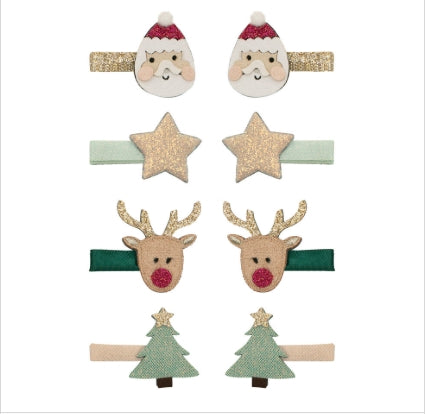 SANTA & RUDOLPH  MINI CLIPS