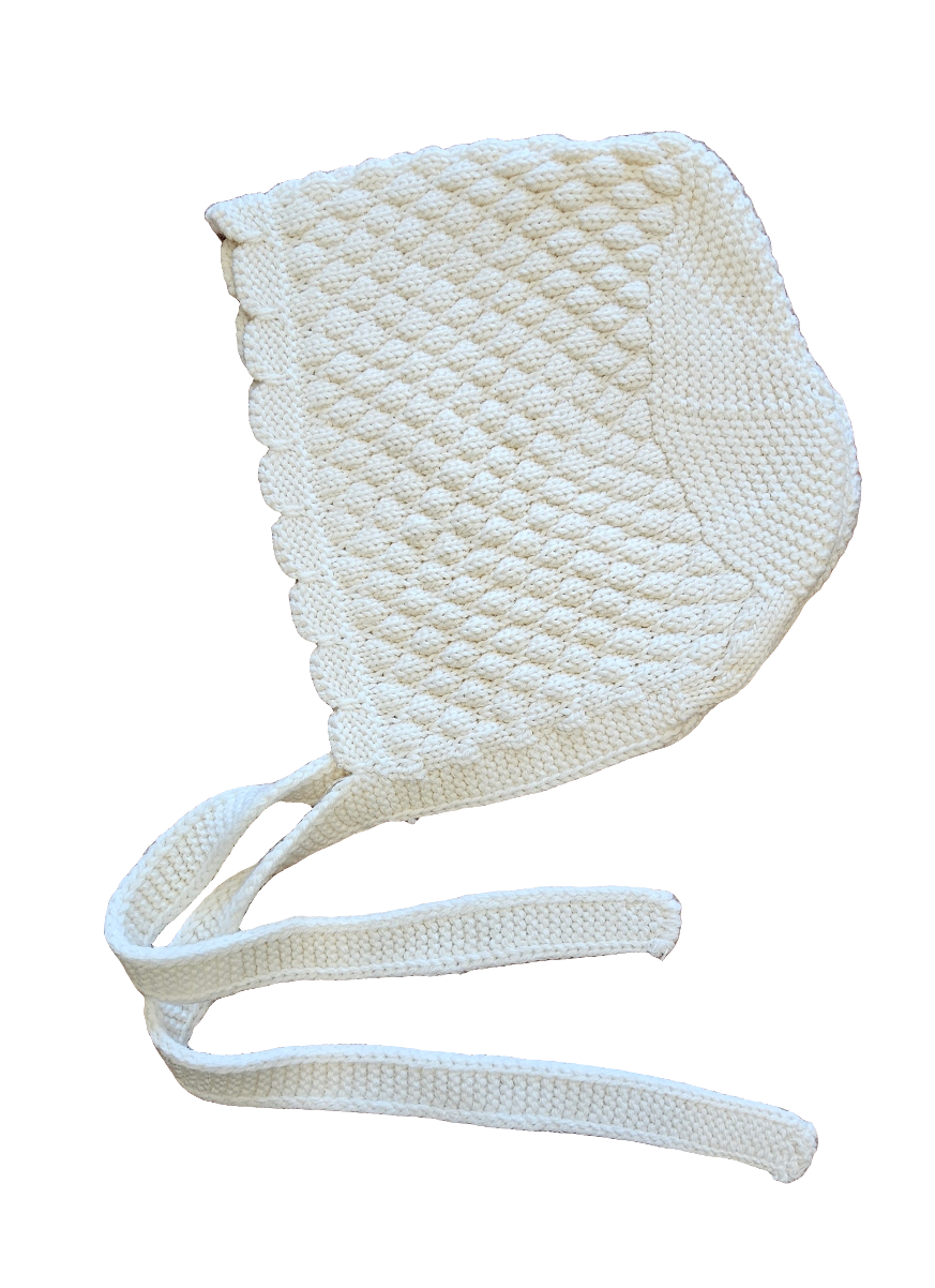 Set cappellino+guanto bimba fiocco