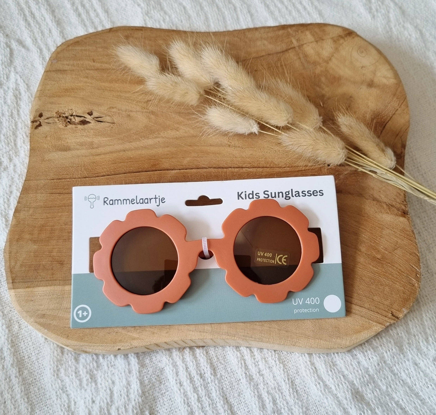 Occhiali da sole per bambini con protezione UV400 a forma di fiore - Ruggine