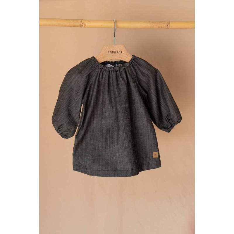 Vestito A - line - Jeans Grigio Scuro
