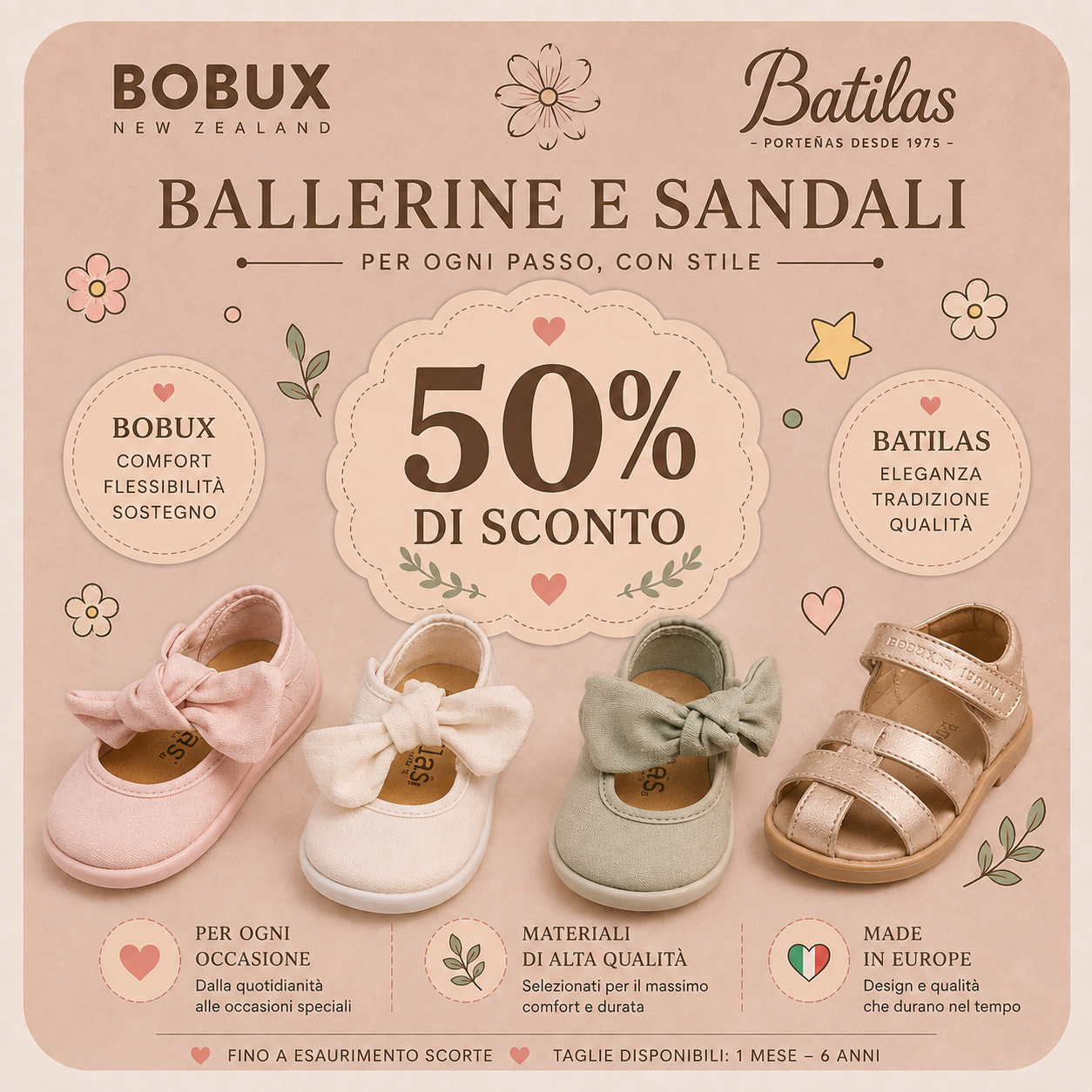 Bobux & Batils 50% OFF