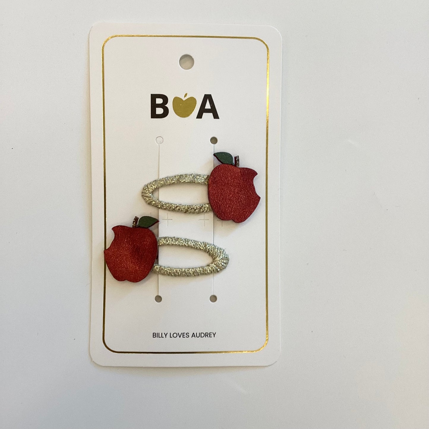 Hair clip Snow White Apple