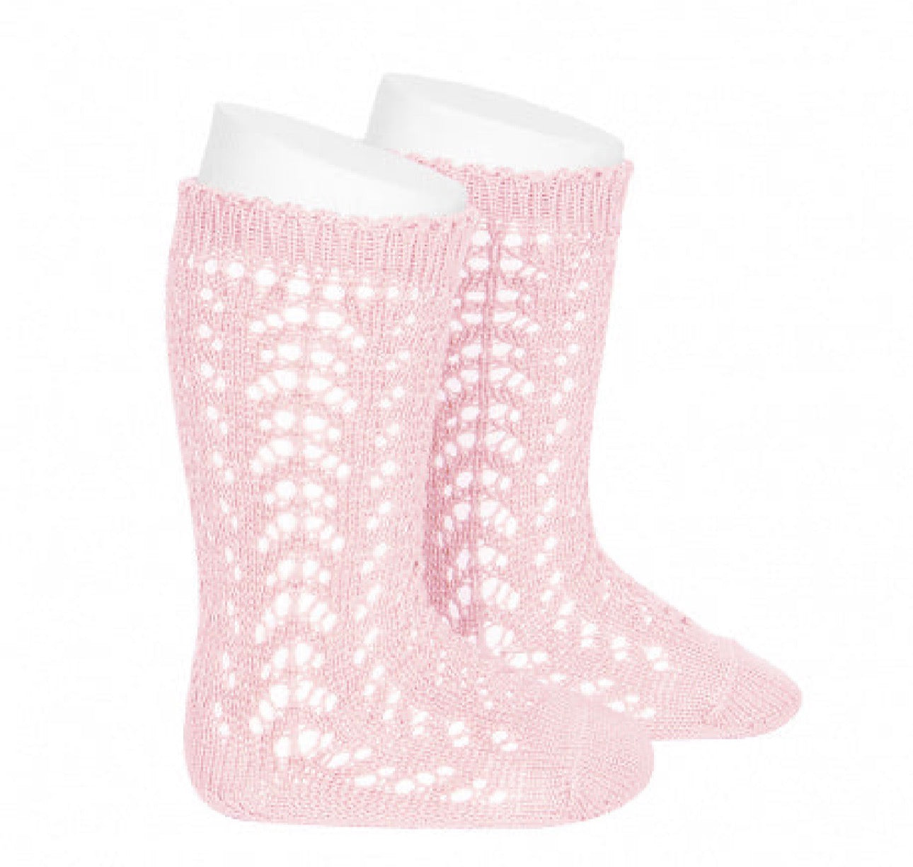 🎀SS26 2518-2 Calze lunghe in cotone 100% traforate. - Condor