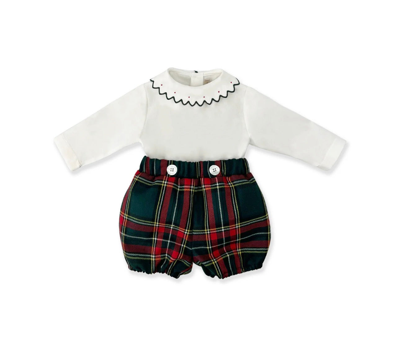 Set Coulotte tartan e body 1TBCT19.Z15V La Stupenderia✅