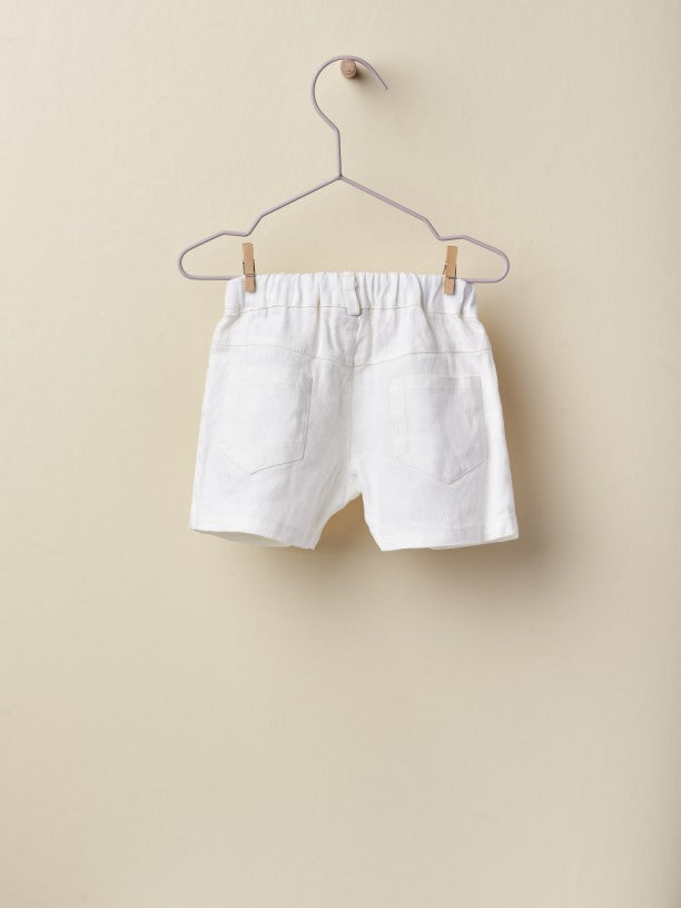 Shorts in lino - Bianco