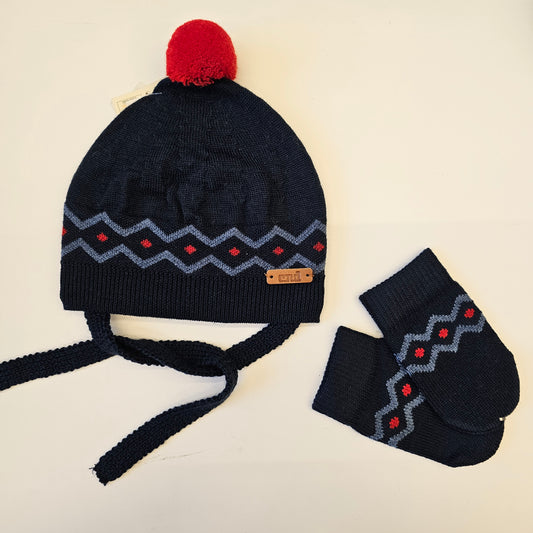 il Set Cappellino + Guanto Bimbo Popon, caldo e adorabile!