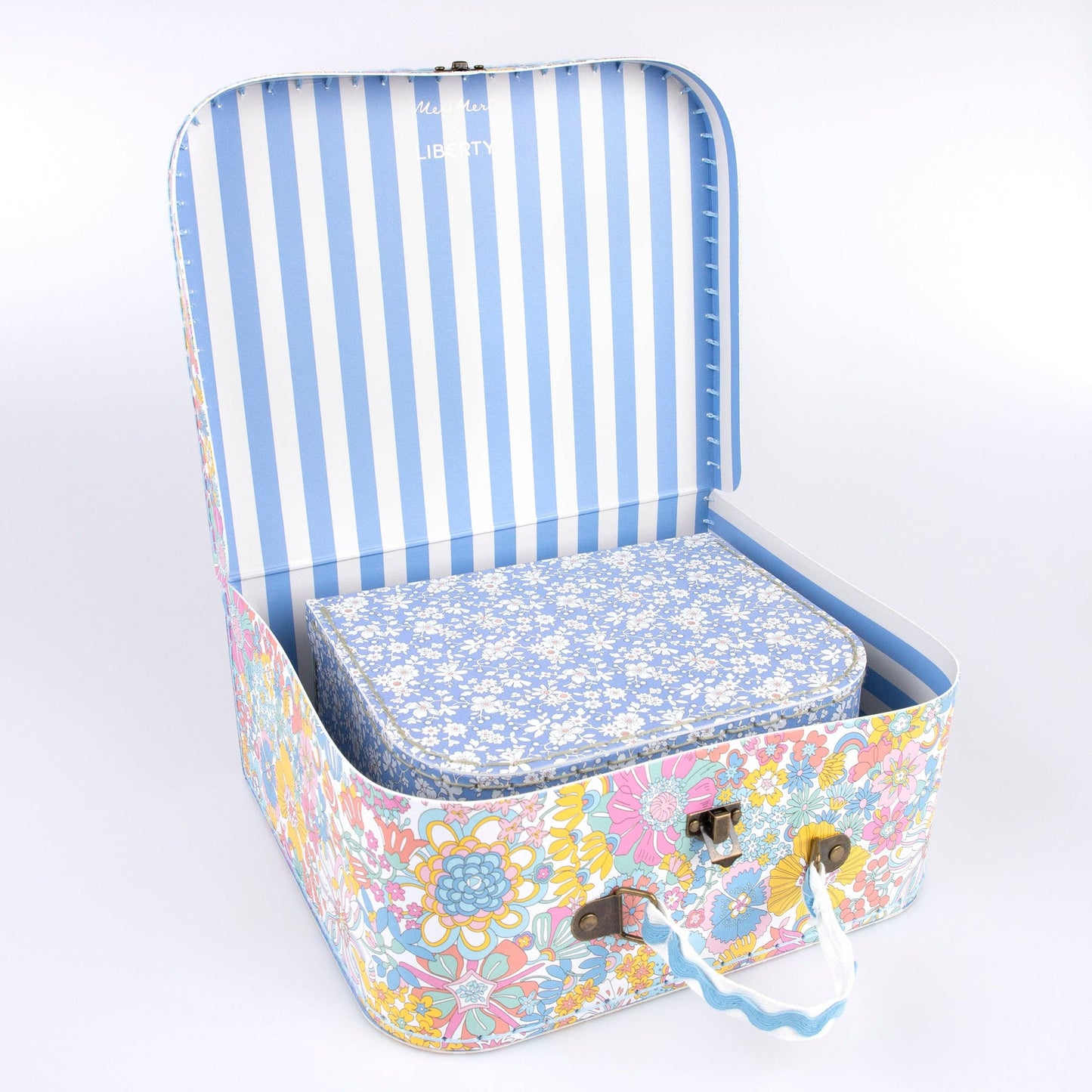Valigette Meri Meri x Liberty in cartone cucito, set da 2