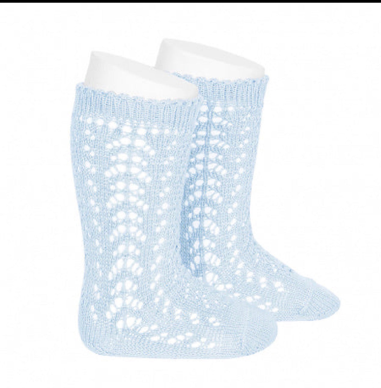 🎀SS26 2518-2 Calze lunghe in cotone 100% traforate. - Condor