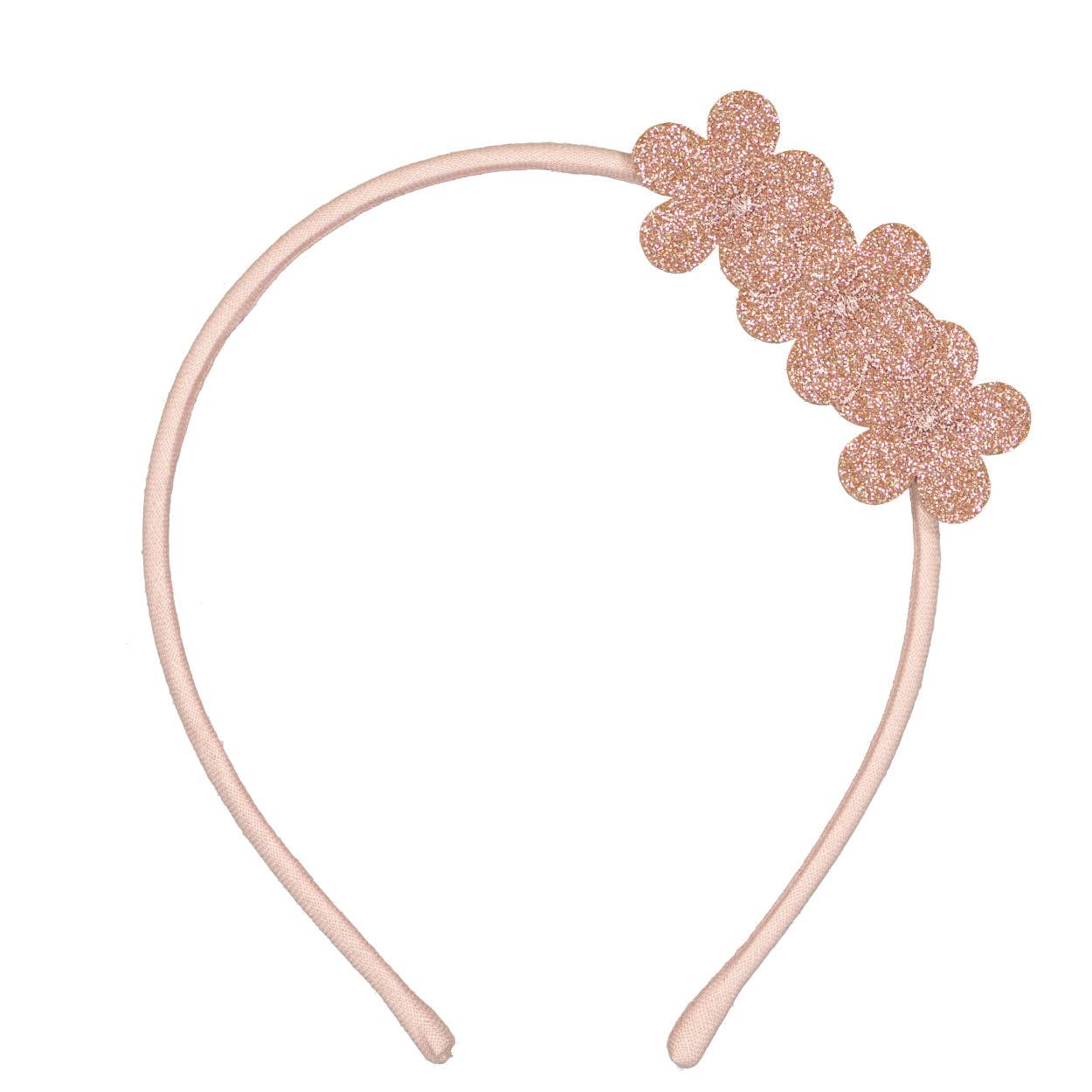 Cerchietto glitterato - Fiori di sakura rosa