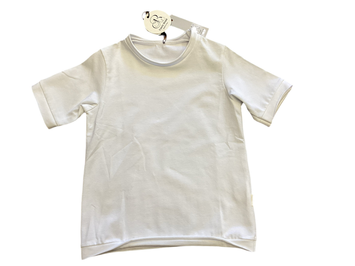 BOY TOP BLANC