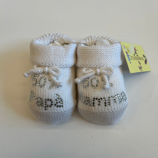 Babbucce in lana “50% papà 50% mamma” TUNDERBALL