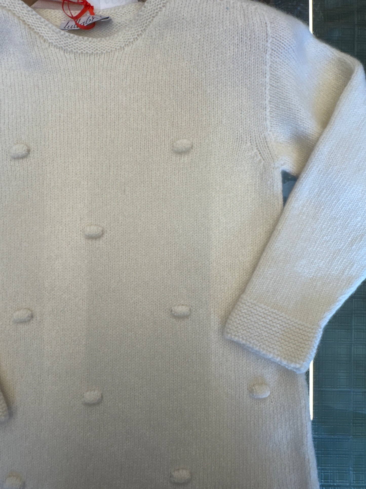 VESTITO PALLINE BIANCO