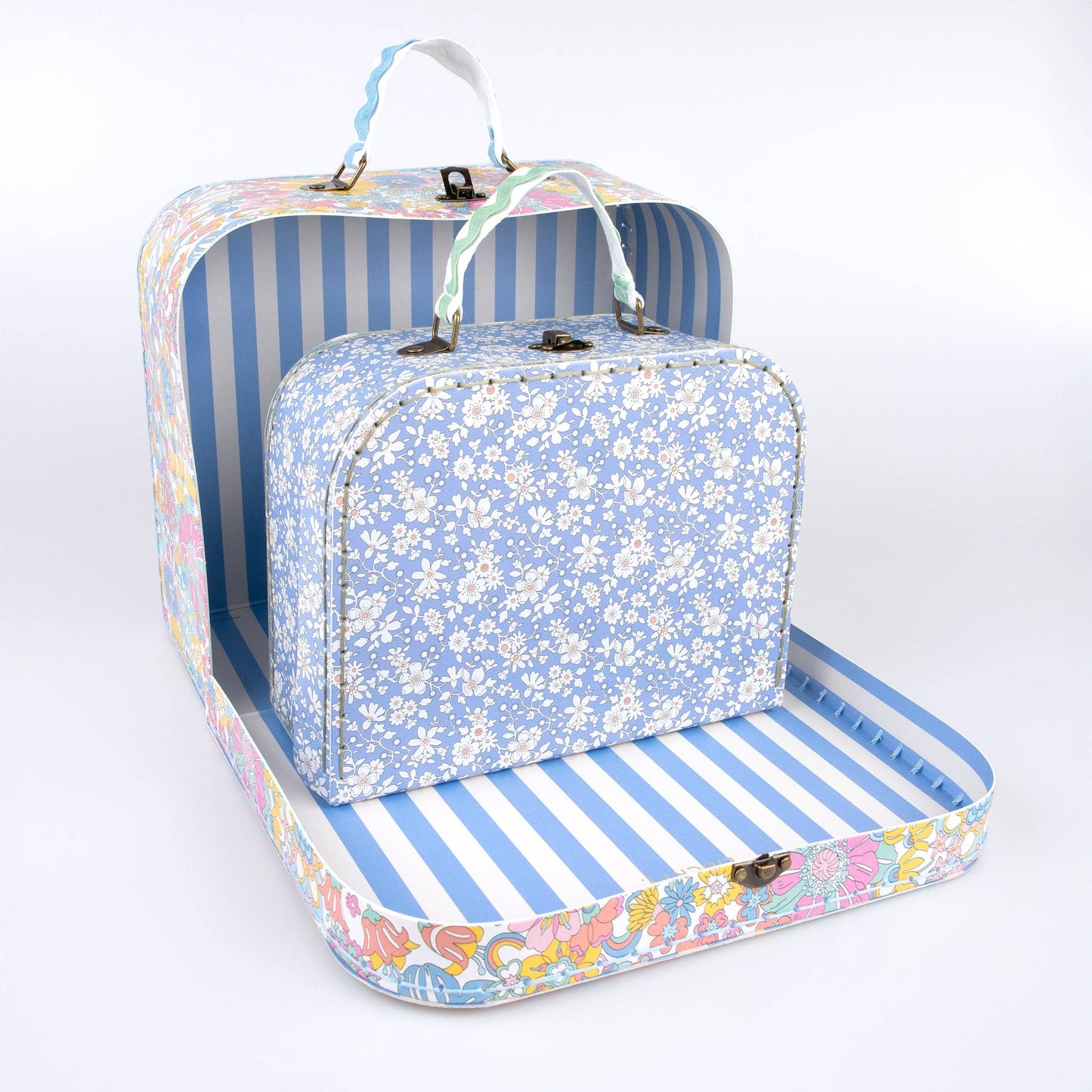Valigette Meri Meri x Liberty in cartone cucito, set da 2