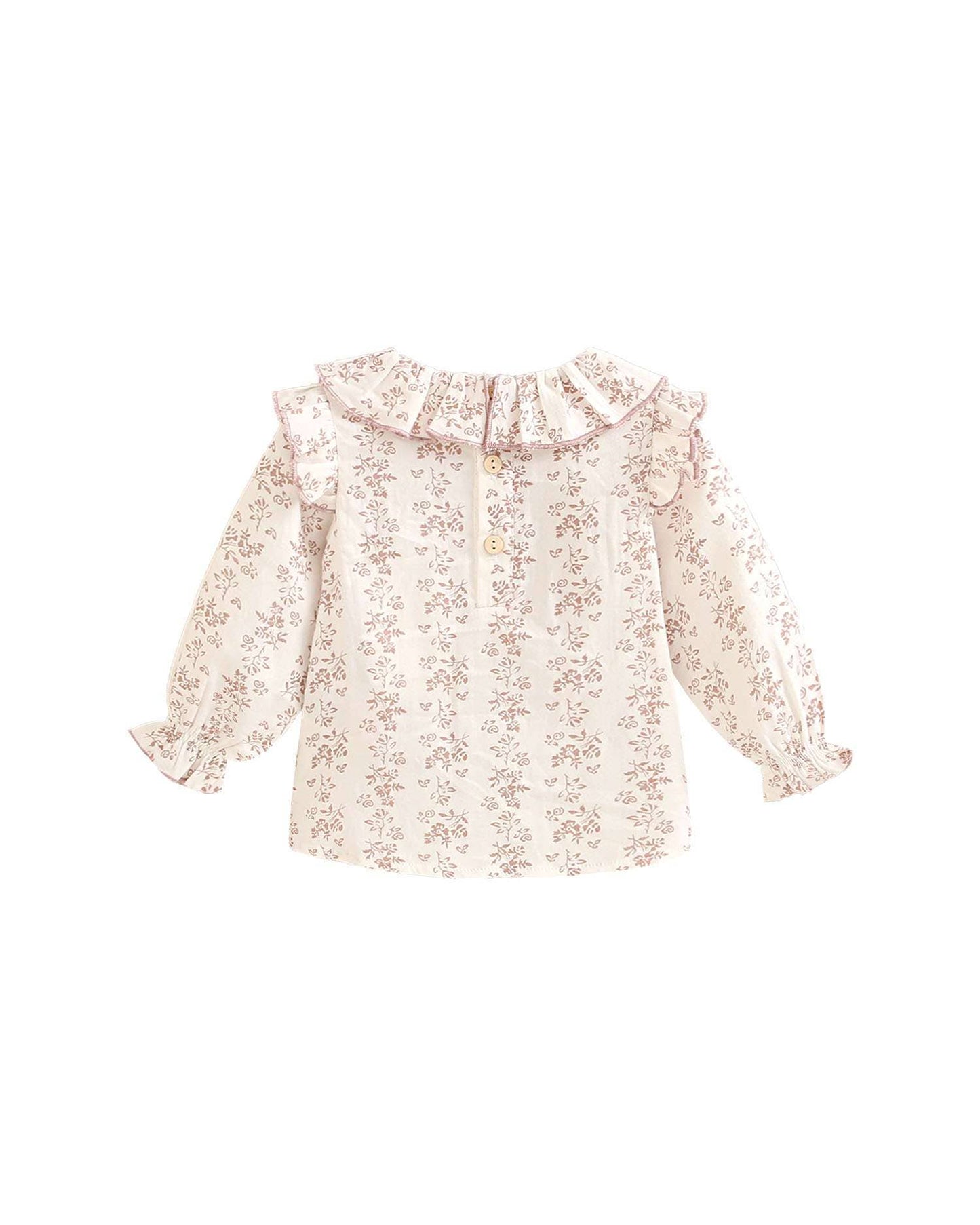 Blusa da neonata con stampa floreale rosa