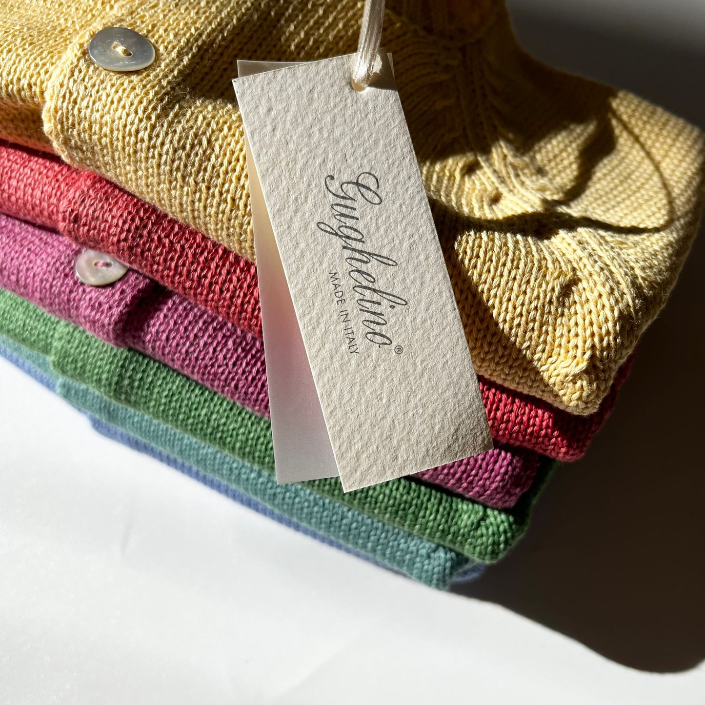 Cardigan in filo Gughelino