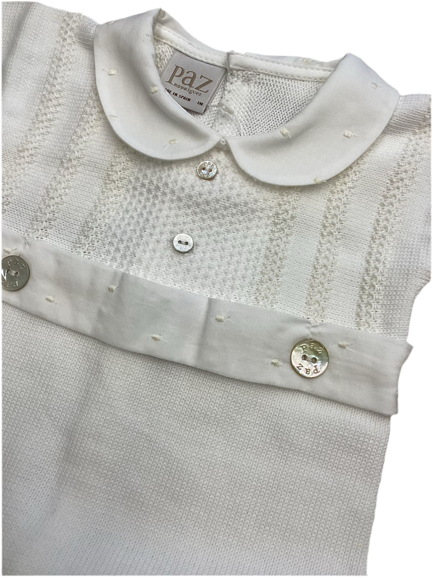 Tutina con piedi  “Paz V25” Eleganza Classica per il Tuo Piccolo Tesoro