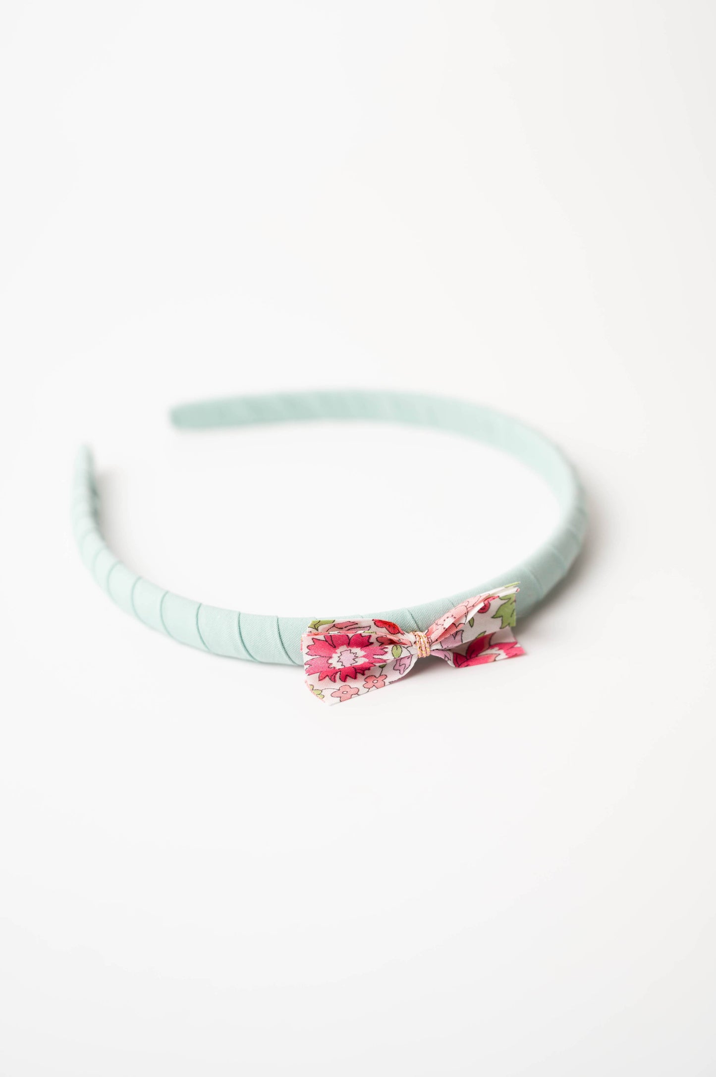Cerchietto semplice neptune in cotone con fiocco Liberty