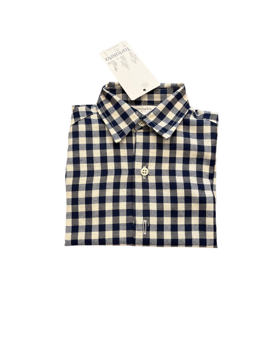 Camicia quadri b/blu B7982E B753