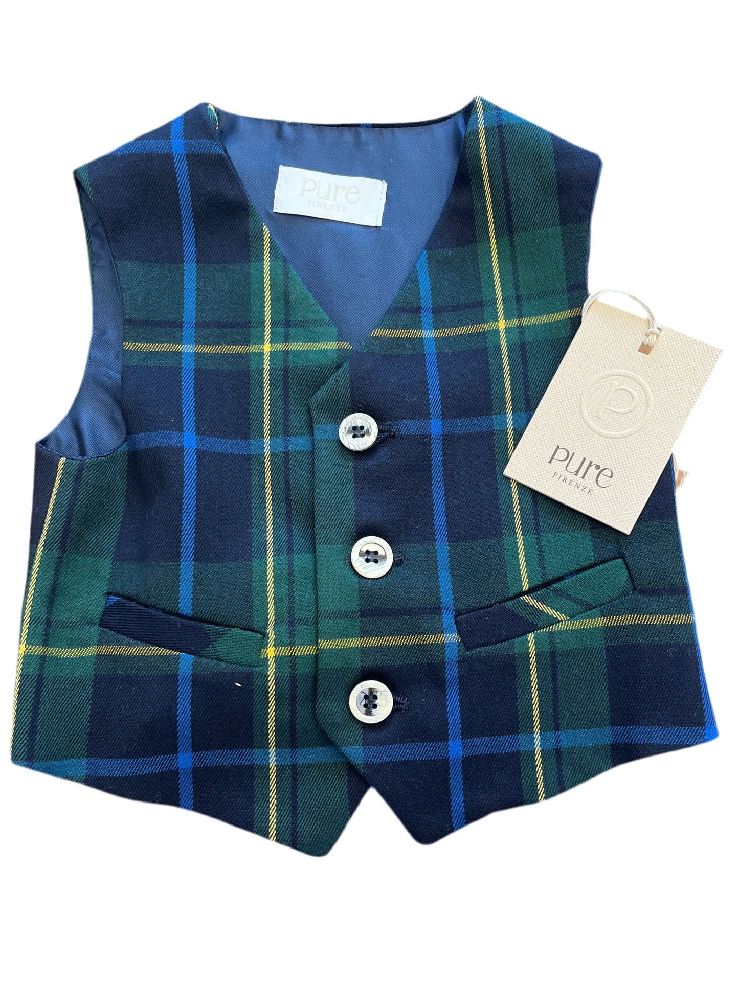 Gilet in tartan Pure PC02321
