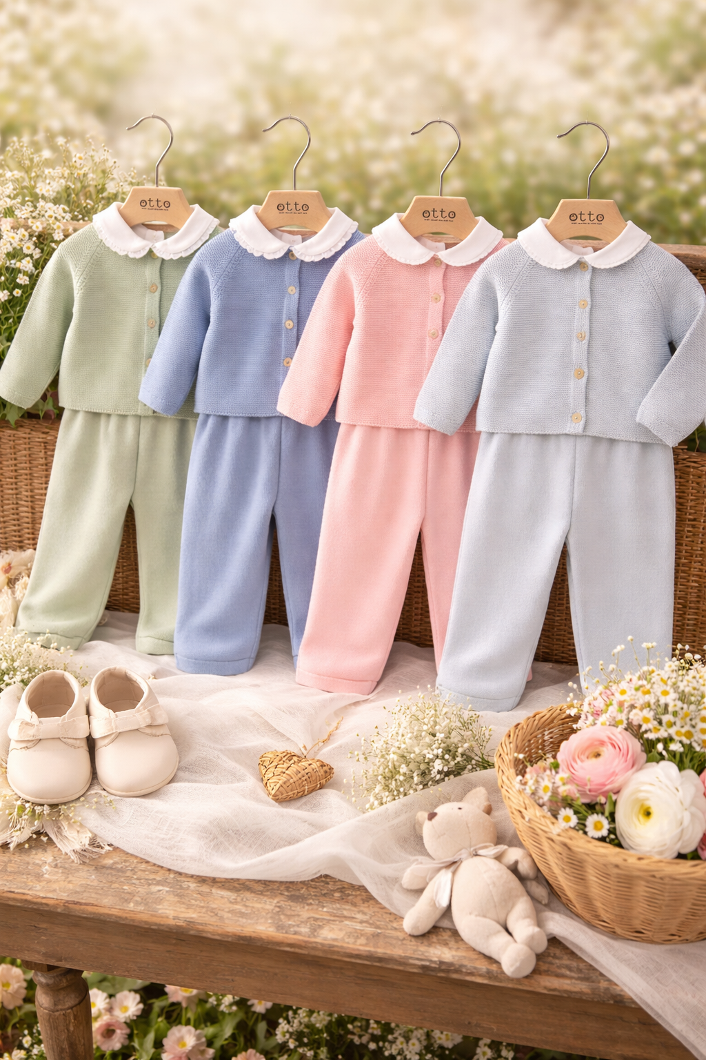 🐑SS26 Set Cardigan+salopette M.V