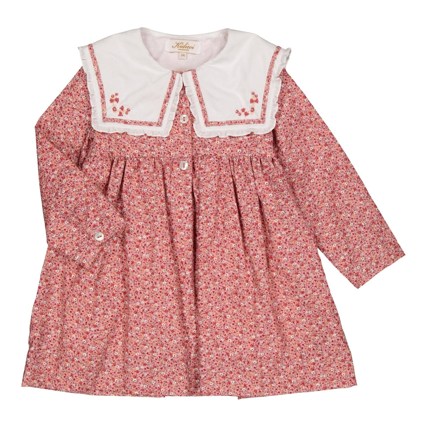 Paola, Abito, in stampa rossa Ditsy