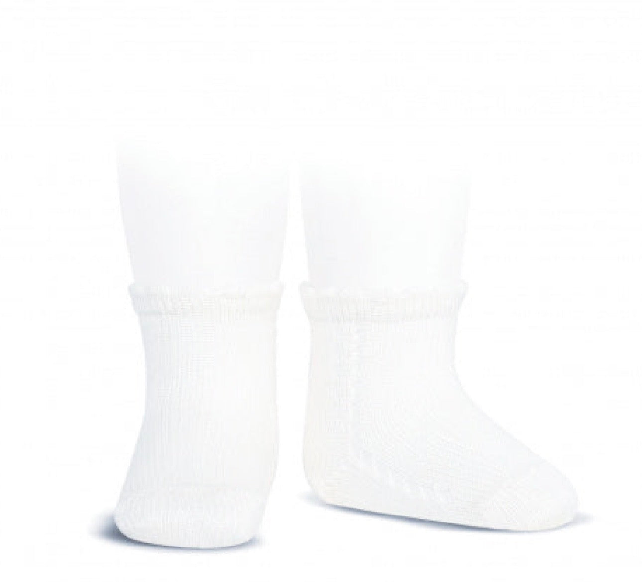 🎀SS26 2569-4 Calze Corto Traforate Bambina in Cotone – Cóndor | Made in Spain