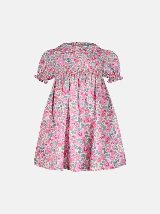 Vestitino P. Smock Liberty Pesciolino Rosso