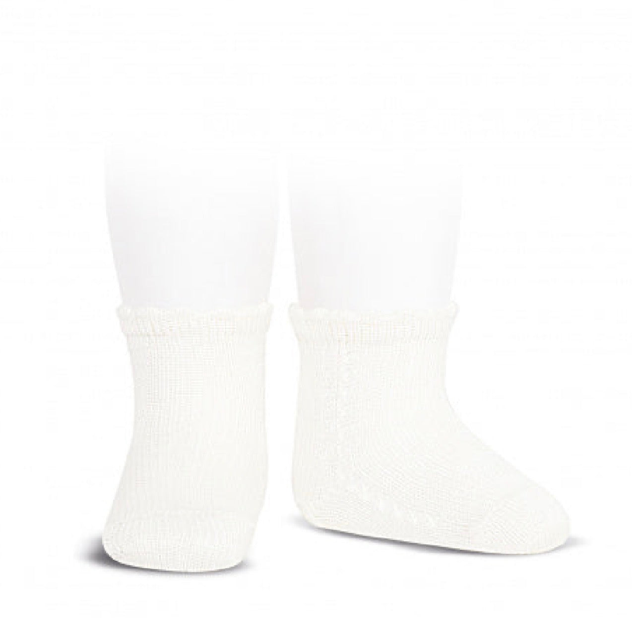 🎀SS26 2569-4 Calze Corto Traforate Bambina in Cotone – Cóndor | Made in Spain