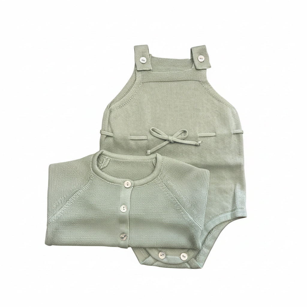 🐑SS26 set pagliaccetto + cardigan M.V