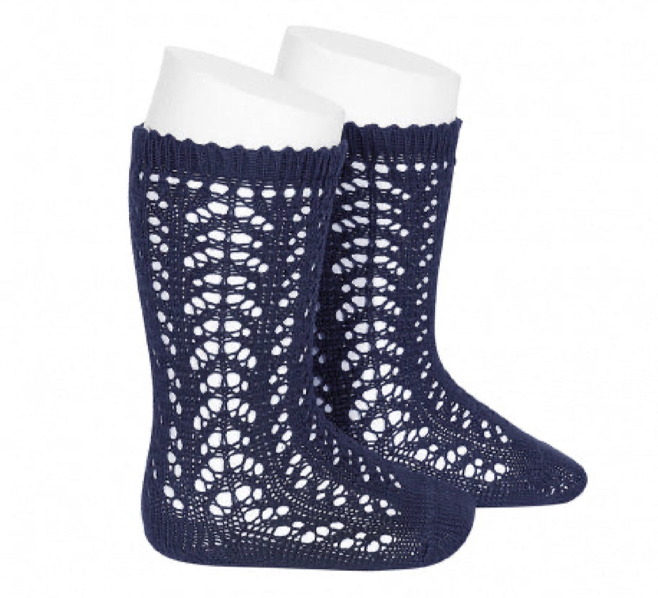 🎀SS26 2518-2 Calze lunghe in cotone 100% traforate. - Condor