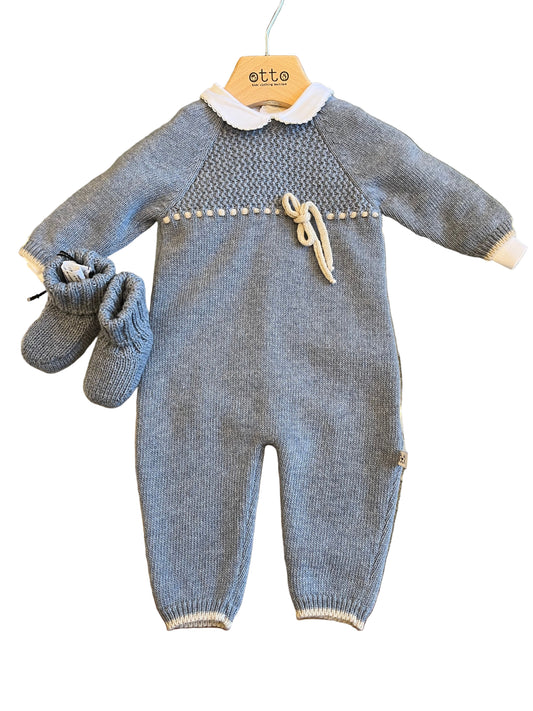 Set neonato cashmere con babbucce  LT1N00045 La Titta