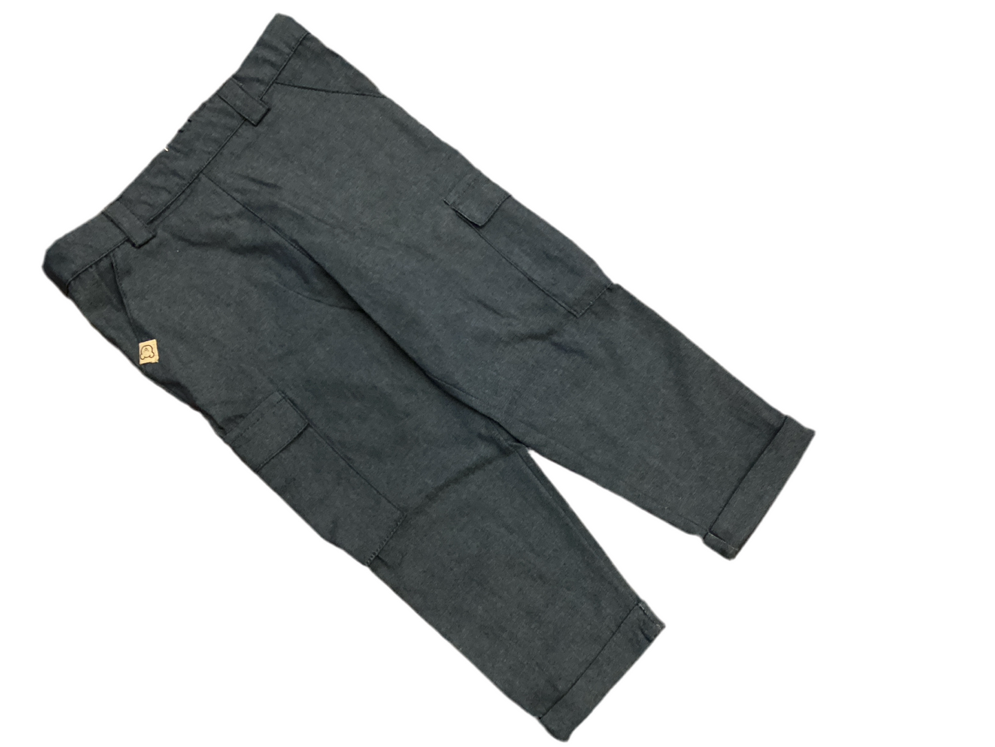 Pantaloni cargo chambray