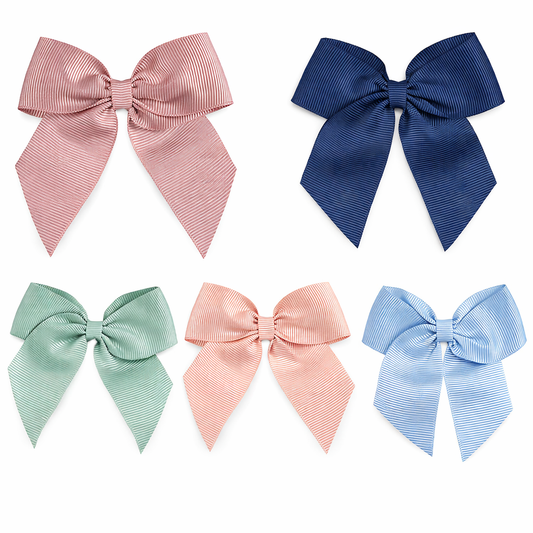 🎀SS26 Fiocco in gros grain con clip per capelli – Cóndor