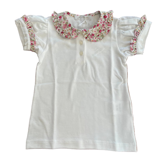 🌸SS26 Polo collo volant liberty M. Ferrari CAR16